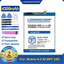 100% Original LOSONCOER 4300mAh WT330 batería para Nokia 4,2 42 WT 330 Nokia4.2 TA-1184 TA-1133 TA-1149 TA-1150 TA-1157 2024 - compra barato