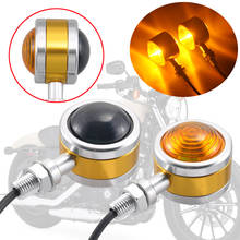 1 conjunto de acessórios para motocicleta, lente dupla, sinal de seta em led, indicador de luz âmbar para harley