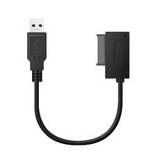 Профессиональный USB3.0 до 7 + 6 13Pin мини SATA кабель Разъем для ноутбука DVD cd-rom конвертер Slimline SATA драйвер адаптер 2024 - купить недорого
