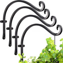 2 Pcs Black Iron Wall Light Hook Planter Lantern Hanger Hooks Bracket Garden Lamp Hanging Basket Planter Lantern Hanger 2024 - buy cheap