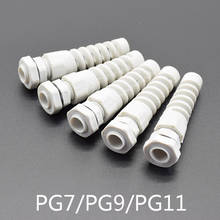 Conector de glándula de Cable impermeable M12, Protector de tensión en espiral flexible de plástico, para Rosca de Cable de 3,5-6mm, PG7/PG9/PG11, IP68, 5 uds. 2024 - compra barato