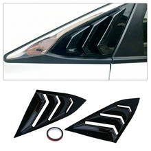 Rejilla de ventilación negra brillante, cubierta de rejilla de ventana lateral de 1/4 cuartos para Honda Civic 2016-2018 2024 - compra barato