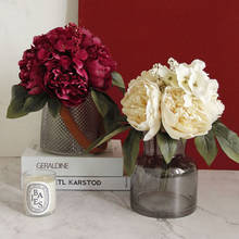 7 декоративные цветы Пион Свадебные украшения Шелковая Роза цветок для дома вечерние украшения искусственный цветок роза букет 2024 - купить недорого