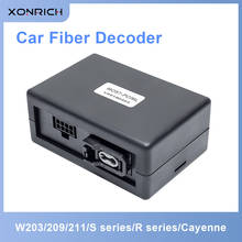 Xonrich decodificador de fibra óptica rádio estéreo do carro mais caixa para porsche cayenne benz gl ml w211 w209 b200 w203 2024 - compre barato
