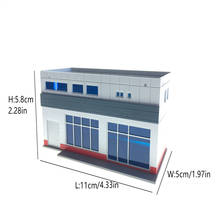 N escala 1/150 160 cena arquitetônica modelo loja de conveniência plástico rígido montagem modelo de construção para diorama modelo 2024 - compre barato