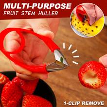 Pelador de fresas multiusos, 1 Clip para tallo de fruta, utensilios de cocina, accesorios 2024 - compra barato