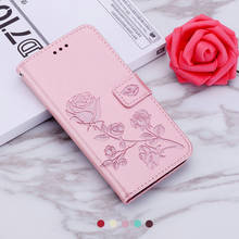 Huawei Honor 8A Case Funda Honor A8 Case 3D Rose Wallet Etui for Huawei Honor 8A Pro Case Honor8A Cover HonorA8 8 A 8APro Armor 2024 - buy cheap