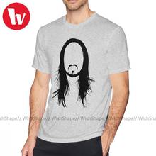 Skrillex-Camiseta con estampado de Steve Aoki para hombre, camisa de manga corta de gran tamaño, 100 de algodón, divertida, de verano 2024 - compra barato
