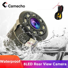 Camecho Car Rear View Camera 8 LED Night Vision Reversing Auto Parking Monitor CCD Waterproof 170 Degree HD Video 2024 - buy cheap