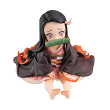 Figuras de Anime de Demon Slayer para niños, Nidouzi de posición sentada de juguete, modelo bonito, juguetes para niños, venta al por mayor 2024 - compra barato