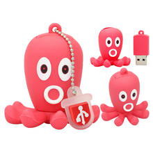 Pendrive Usb 2.0 Real Capacity Usb Flash Drive 4GB 8GB 16GB 32GB 64GB Cartoon Octopus Memory Stick U Disk Cute Gift Pen Drive 2024 - buy cheap