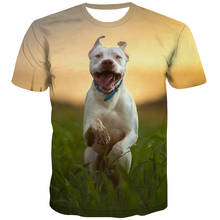 KYKU-Camiseta con estampado de perro para hombre, ropa informal con estampado de animales, divertida, Harajuku, de verano 2024 - compra barato