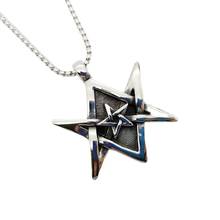 Vintage 316L stainless steel pentagram pendant necklace Geometric 5 pointed star necklace men fashion hip hop necklace jewelry 2024 - buy cheap