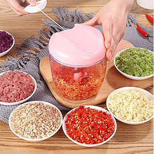 Home Kitchen Manual Hand-cutting Device Garlic Chopper Hand-cranked Meat Chili Grinder Kitchen Tools Practical Ground Meat Tool 2024 - buy cheap