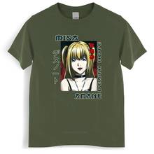 Male Black Tshirt Retro Death Note Misa Amane T Shirt Japan Anime Manga Tshirt Fashion Unisex Teeshirt Euro Size 2024 - buy cheap