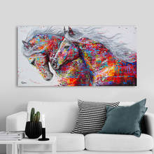 DDHH Wall Art Canvas Pictures The Horses For Living Room Animal Painting Home Decor No Frame 2024 - buy cheap
