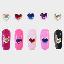 50 Pcs Love Heart Nail Rhinstones Colorful Stones Gems For Nail Art Decoration Manicure Tips Strass Nail Art Rhinestones Love 2024 - buy cheap