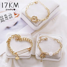 17KM New Design Gold Clip Coins Paper Bracelets For Women BOHO 2019 Bracelet Bangles Femme Fashion Jewelry Accessories 2024 - buy cheap
