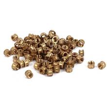 M3 x m Female Thread Brass Knurled Threaded Insert Embedment Nuts 100PCS 2024 - buy cheap