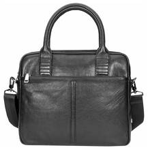 Мужские кожаные сумки через плечо, деловая сумка через плечо, Мужская брендовая горизонтальная сумка-портфель, Повседневная кожаная сумка первого слоя 2024 - купить недорого