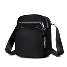 Women's Mini Shoulder Bag Fashion Handbag Vintage Messenger Bag Lightweight Waterproof Nylon Purse 4 Layers Zipper Crossbody Bag 2024 - buy cheap