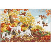 Hunting season patterns counted 11CT 14CT 18CT Cross Stitch Set DIY Cross-stitch Kits Embroidery Needlework Home Decor 2024 - buy cheap