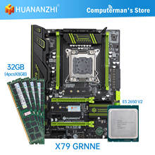 Huanzhi-placa mãe verde x79, intel lga2011, xeon e5 2650, memória v2 4*8gb, rec, recc, suporta m.2 nvme ngff usb3.0, atx 2024 - compre barato