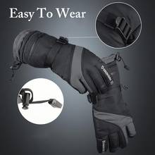 Winter Ski Gloves Electric Heated Warm Gloves Warmer For Skiing Cycling Riding Snowboard Gloves For Men Women 2024 - buy cheap