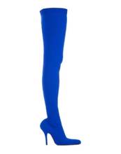 Botas femininas de cano alto, sapatos da moda para mulheres com ponta fina e sobre o joelho, calçado para festa, 10cm, 2020 2024 - compre barato