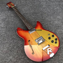 High-quality 360 electric guitar, with F hole, red paint, rose wood, Korean pickup, package freight 2024 - buy cheap