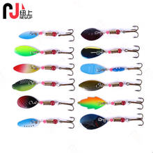 1PCS Spinner Lure Bait colorful 4.5g Spoon Lures pike Metal Fishing Lure Bass Hard Bait With 6# Hooks 2024 - купить недорого
