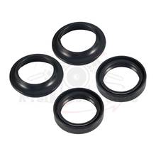 4PCS SET Kit Fork Oil Seals 2PCS & Dust Seals 2 PCS For KAWASAKI ZR250 Balius 1991-2007 92 93 94 95 96 97 98 99 2000 01 02 03 04 2024 - buy cheap