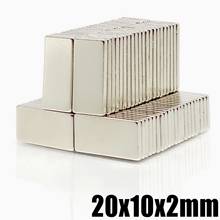 5/10/20/50/200Pcs 20x10x2 Neodymium Magnet 20mm x 10mm x 2 N35 NdFeB Block Super Powerful Strong Permanent Magnetic imanes Block 2024 - buy cheap