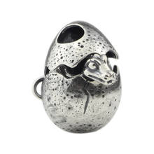 925 prata legítima pingente de ovo de dragão conta se encaixa europeu pulseira joias 2024 - compre barato