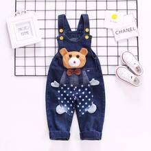 IENENS Autumn Boys Jeans Overalls Baby Toddler Girls Loose Denim Dungarees Long Pants Kids Boy Girl Jumpsuit Child Trousers 1-3Y 2024 - buy cheap