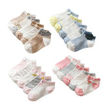 5 парт/лот летние сетчатые детские милые Мультяшные носки для девочек тонкие мягкие хлопковые детские носки для мальчиков младенцев 2024 - купить недорого