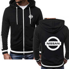 Sudadera con capucha de manga larga para hombre, chaqueta con cremallera y Logo de Nissan, estilo Hip Hop, Harajuku, informal, a la moda 2024 - compra barato