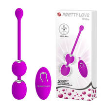 Pretty Love vibrador de bala de Control remoto inalámbrico 12 bolas vaginales de Kegel mujer 2024 - compra barato