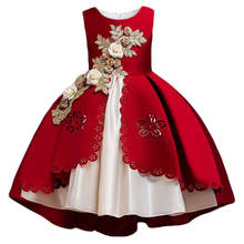 New Baby Girls Flower Dress Christmas Princess Wedding Elegant Kids Elegant Dresses Children Clothing Party Costume Clothes 2024 - buy cheap