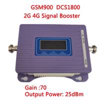 Усилитель сигнала 2G 4G GSM 900 4G LTE 1800, ретранслятор GSM 1800 МГц, усилитель мобильного сигнала, двухдиапазонный усилитель сотовой связи, усилитель 2024 - купить недорого
