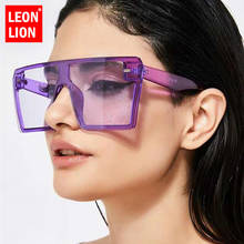 LeonLion 2021 Oversized Sunglasses Women Brand Designer Square Sun Glasses Women Retro Eyeglasses Mirror Oculos De Sol Feminino 2024 - buy cheap
