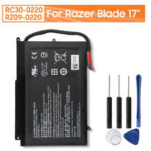 Оригинальное устройство замено ноутбука Батарея RC30-0220 RZ09-0220 для Razer лезвие Pro 17 "натуральная Перезаряжаемые ноутбук Батарея 6160 мА-ч 2024 - купить недорого