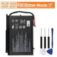 Batería de repuesto para portátil RC30-0220 Original, RZ09-0220, para Razer Blade Pro, 17 ", 6160mAh 2024 - compra barato