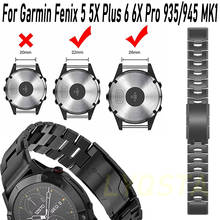 Correa de aleación de titanio para Garmin Fenix 6Pro 5, 6, 5X, 6X, 3HR, 5 Plus, MK1, Quickfit, 26/22mm, accesorios para Forerunner 935/945 2024 - compra barato