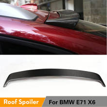Alerón trasero de fibra de carbono para BMW, alerón de ventana de techo superior, Spoiler de maletero, para E71 X6 2008 - 2013 2024 - compra barato