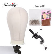 Nunify 21" 22" 23" 24" 25" Mannequin Head For Wigs Head With Stand Wig Cap For Wig Making Kit Tools Holder Hair Net T Pins Comb 2024 - buy cheap