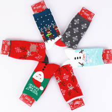 Calcetines de algodón para Navidad, calcetín de Papá Noel, muñeco de nieve, decoraciones para el hogar, regalos de Navidad, regalo de Año Nuevo, 1 par, 2020 2024 - compra barato