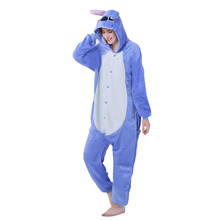 Kigurumi-Pijama de franela con capucha para hombre y mujer, traje de punto, mono de Animal para adultos, ropa de dormir, Kegurumi 2024 - compra barato