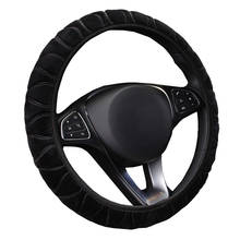 Three-Dimensional Plush Elastic Car Steering Wheel Cover Without Inner Ring For 37 - 38 CM 14.5"-15" Anti-slip Inner Ring M Size 2024 - buy cheap