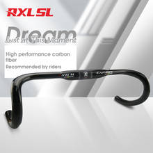 RXL SL Road Bicycle Handlebar Carbon Bike Handlebars 3K Glossy Highway Bicycle Handle bar 31.8*400/420/440mm Bike Parts Black 2024 - buy cheap